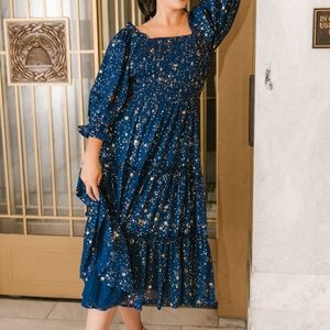 NWOT Ivy City Co Starry Nights Dress Medium